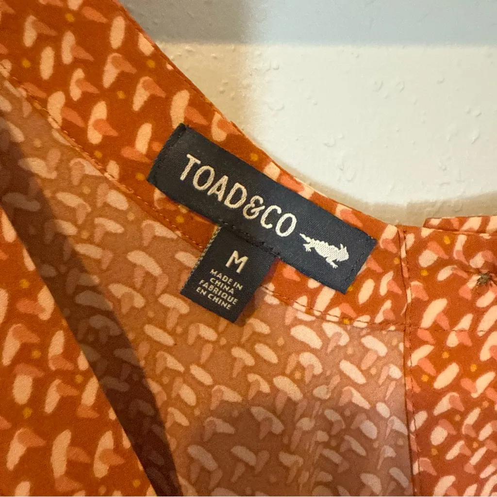 Toad&Co Sunkissed Liv Dress Orange Size M - Image 8