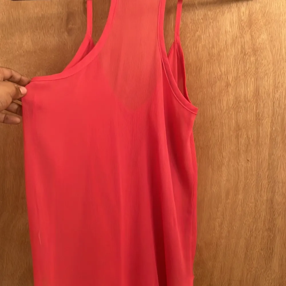 Love Culture spaghetti strap hot pink sheer top woman’s size small - Image 5