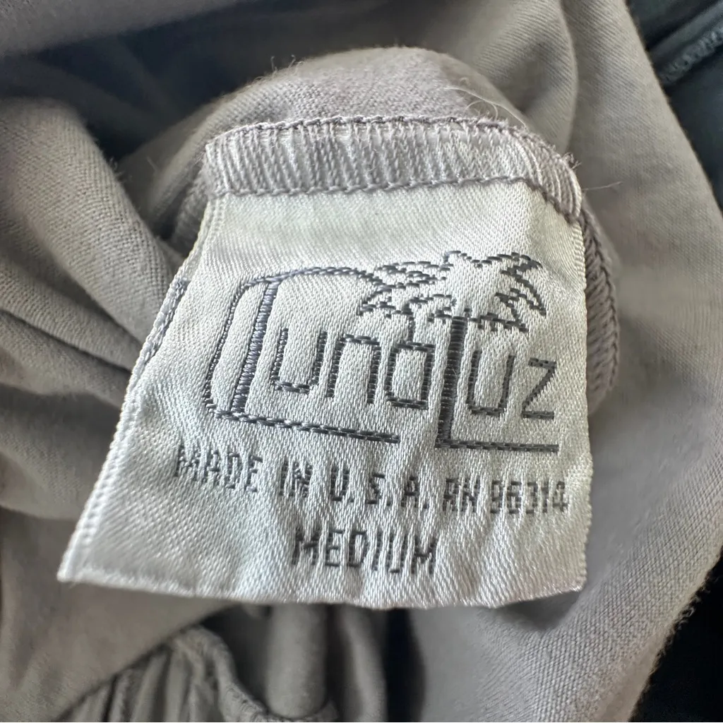 Luna Luz Bellaza Gray Ombre Maxi Dress with ties size M USA Size M - Image 8