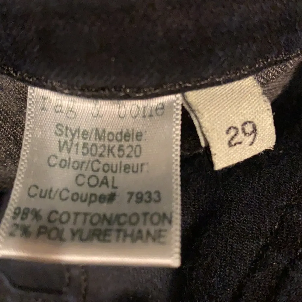 Rag & Bone Black Cate Jeans Skinny Mid 8.5” Rise Black Coal size 29 inseam 30” - Image 12