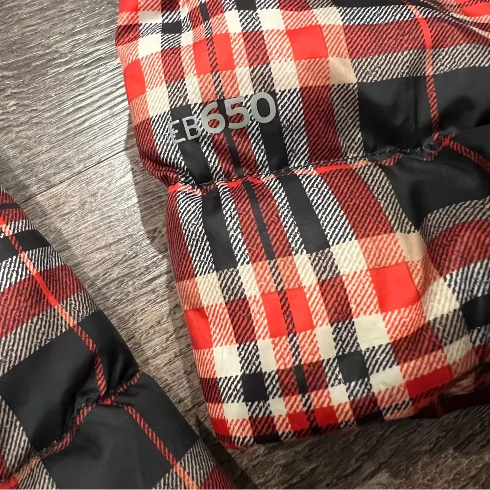 Eddie Bauer  Down Puffer Plaid Winter Coat EB650 Size Medium - Image 6