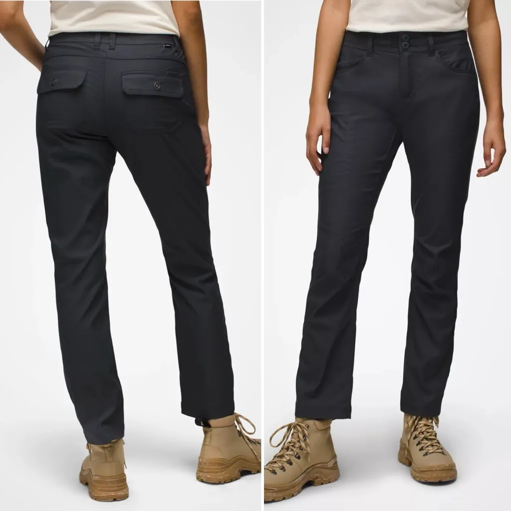 Prana Halle Straight Pants Black Straight Fit Nylon Elastane Women NO‎ SIZE TAG - Image 2