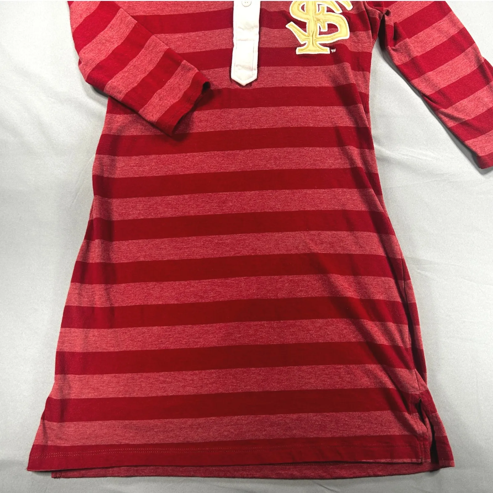 Florida State University‎ Seminoles NCAA Striped Rugby Dress XS Collegiate Red - Image 2