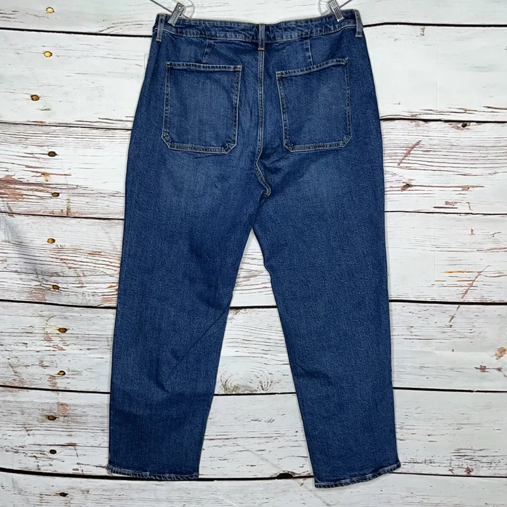 Old Navy NWT Size 18 Blue Denim High-Rise OG Loose Jeans - Image 2