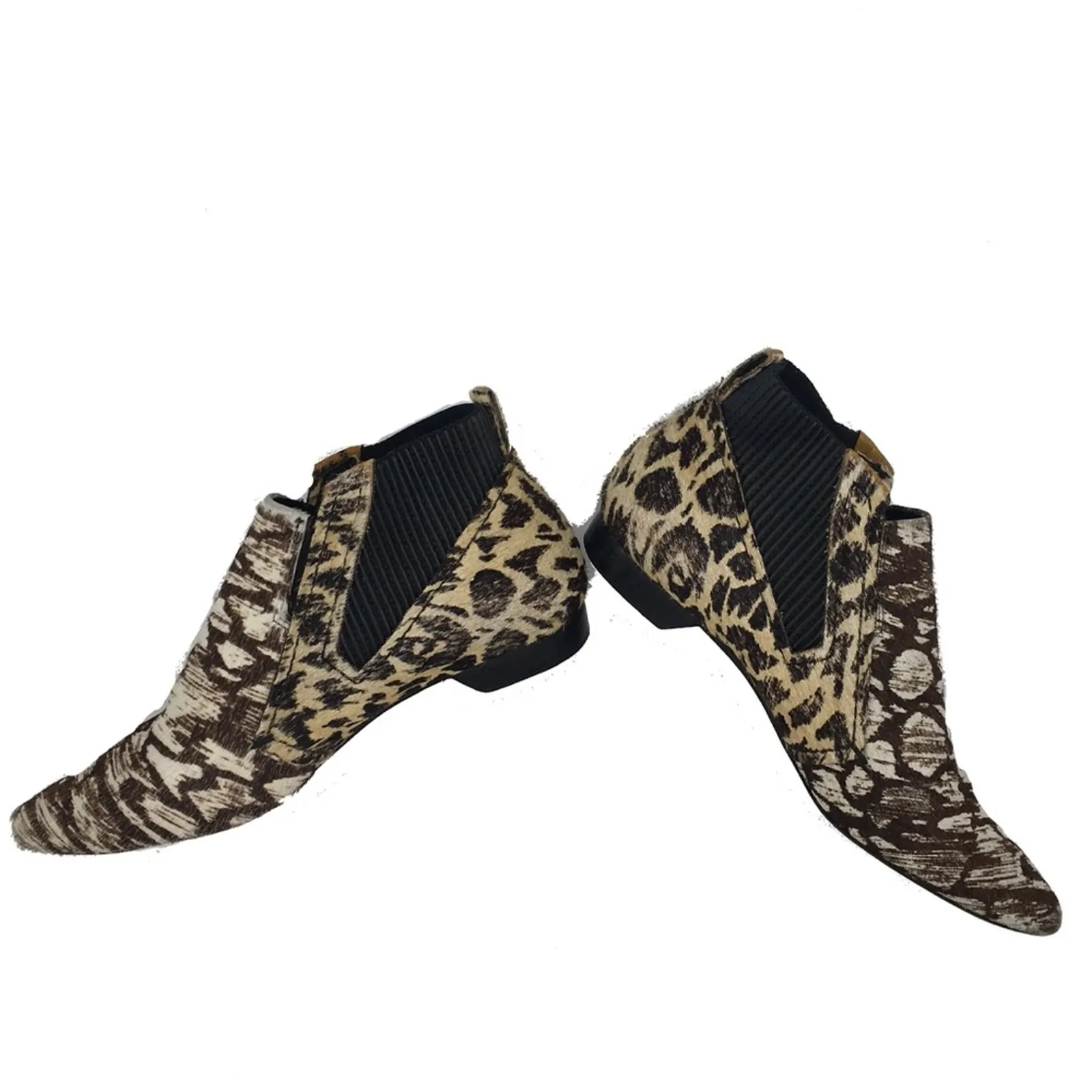 Derek Lam 10 Crosby Ponyhair Patterned Booties - 6.5 - Image 9