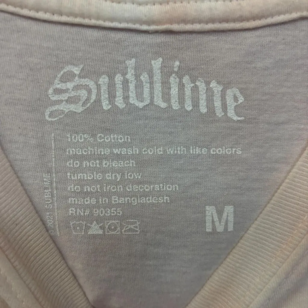 Sublime 40 oz to Freedom Celestial Rock Tie Dye Womens Top M - Image 4