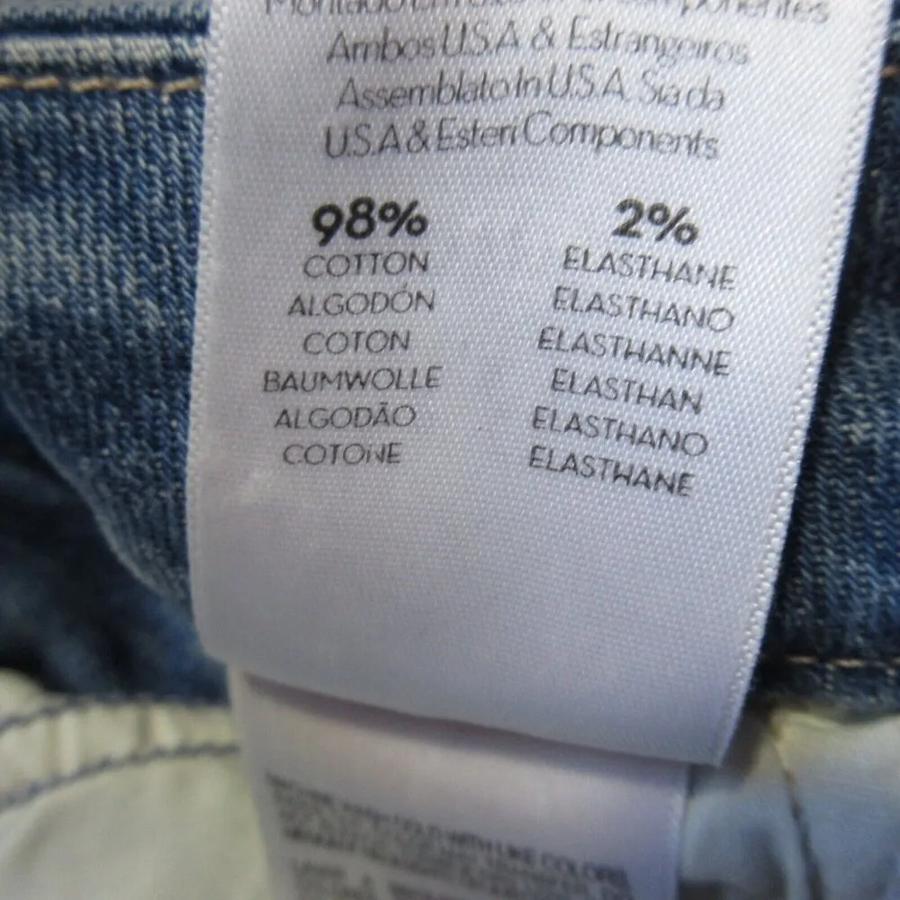 NWT Mother High Waisted Looker Crop in Let's Kick It Stretch Skinny Jeans 28 Blue - Image 6