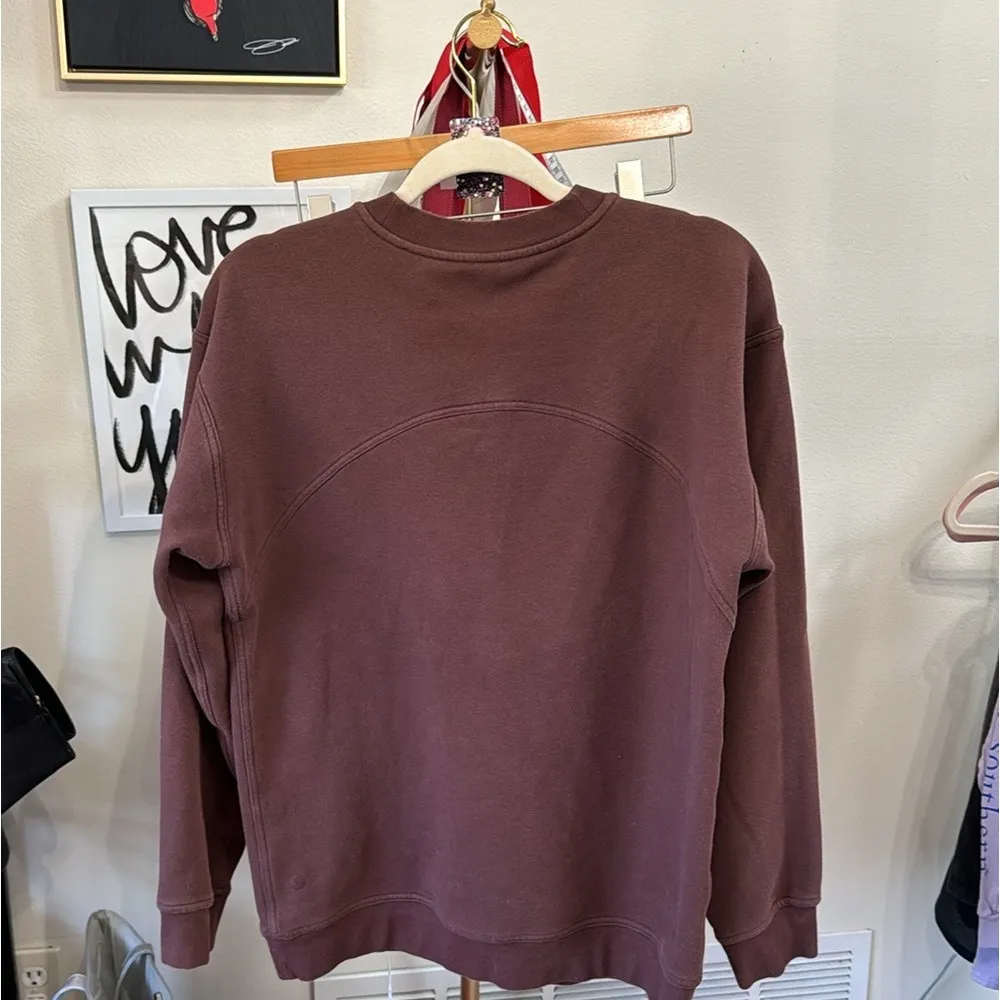 💛💎RARE💎💛Lululemon All Yours Crew *Graphic in 
Brown Earth - Image 4