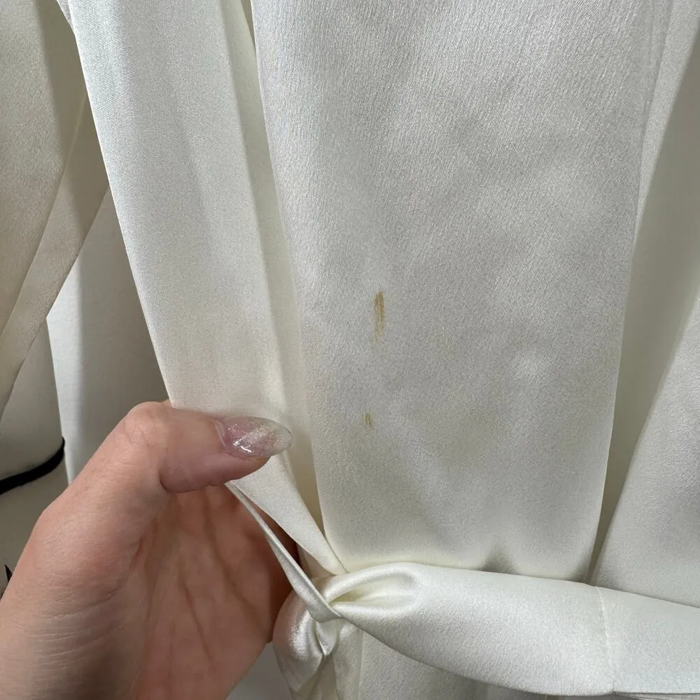 KATE SPADE NEW YORK KS41533 CHARMEUSE MRS. ROBE Women S Cream White Wedding - Image 8