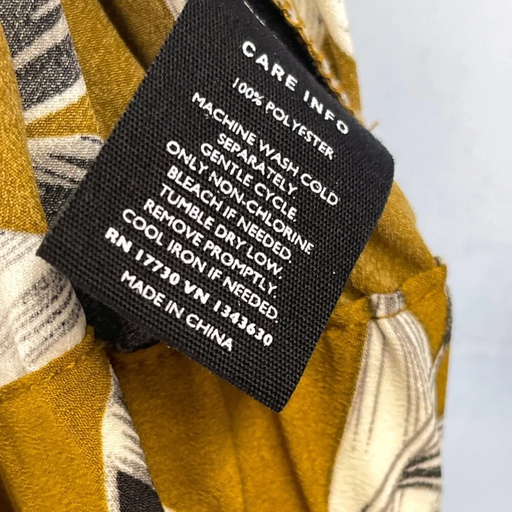 Who What Wear Long Sleeve Wide Leg Floral Print Jumpsuit Romper XXL - Image 11