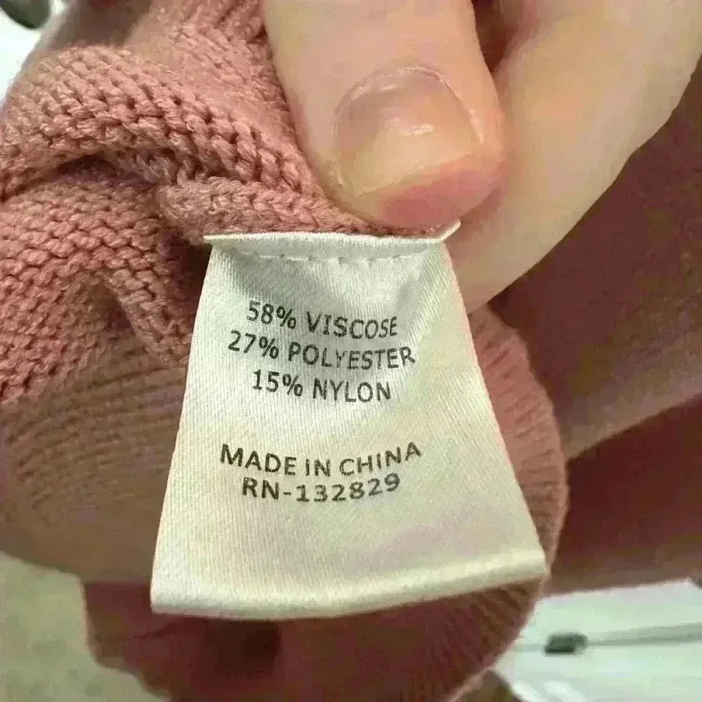 Tularosa Revolve Marsha Sweater Puff Sleeve Mini Dress Pink Size M - Image 5