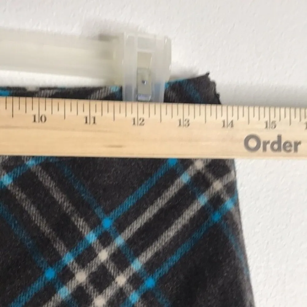 Vintage escada sport plaid wool midi skirt size 27 cute retro office - Image 5