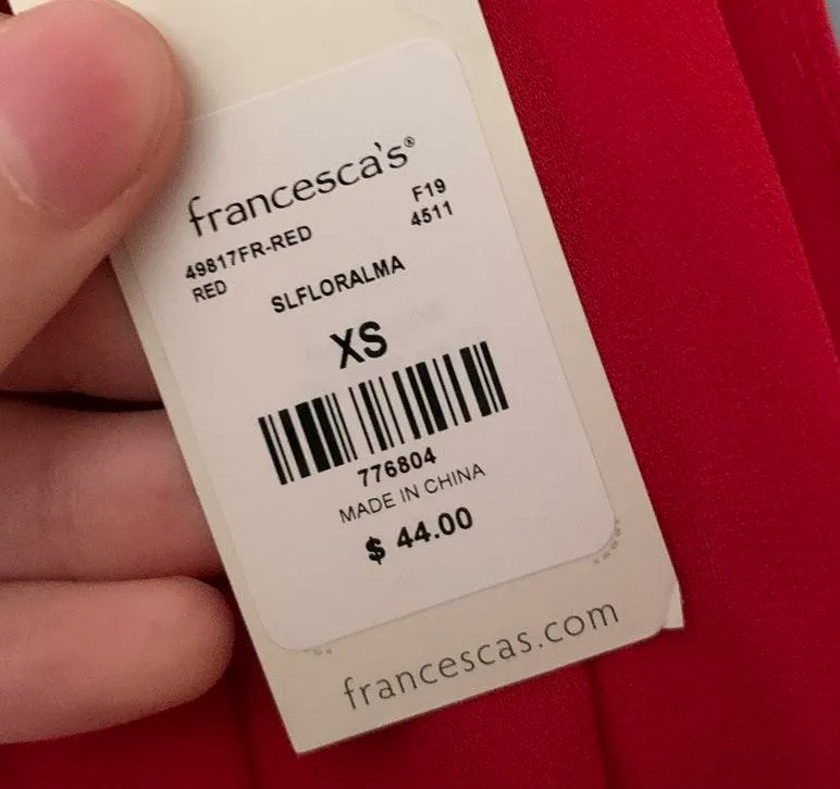 Francescas Red A Line Dress - Image 4