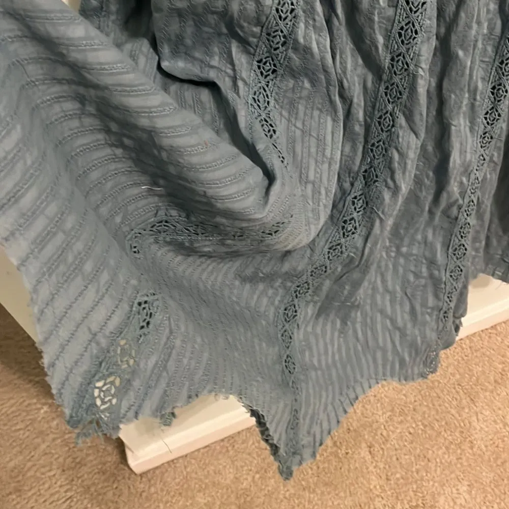 Free People Cotton Lace One Shoulder Long Dress Size XS NWOT - Image 10