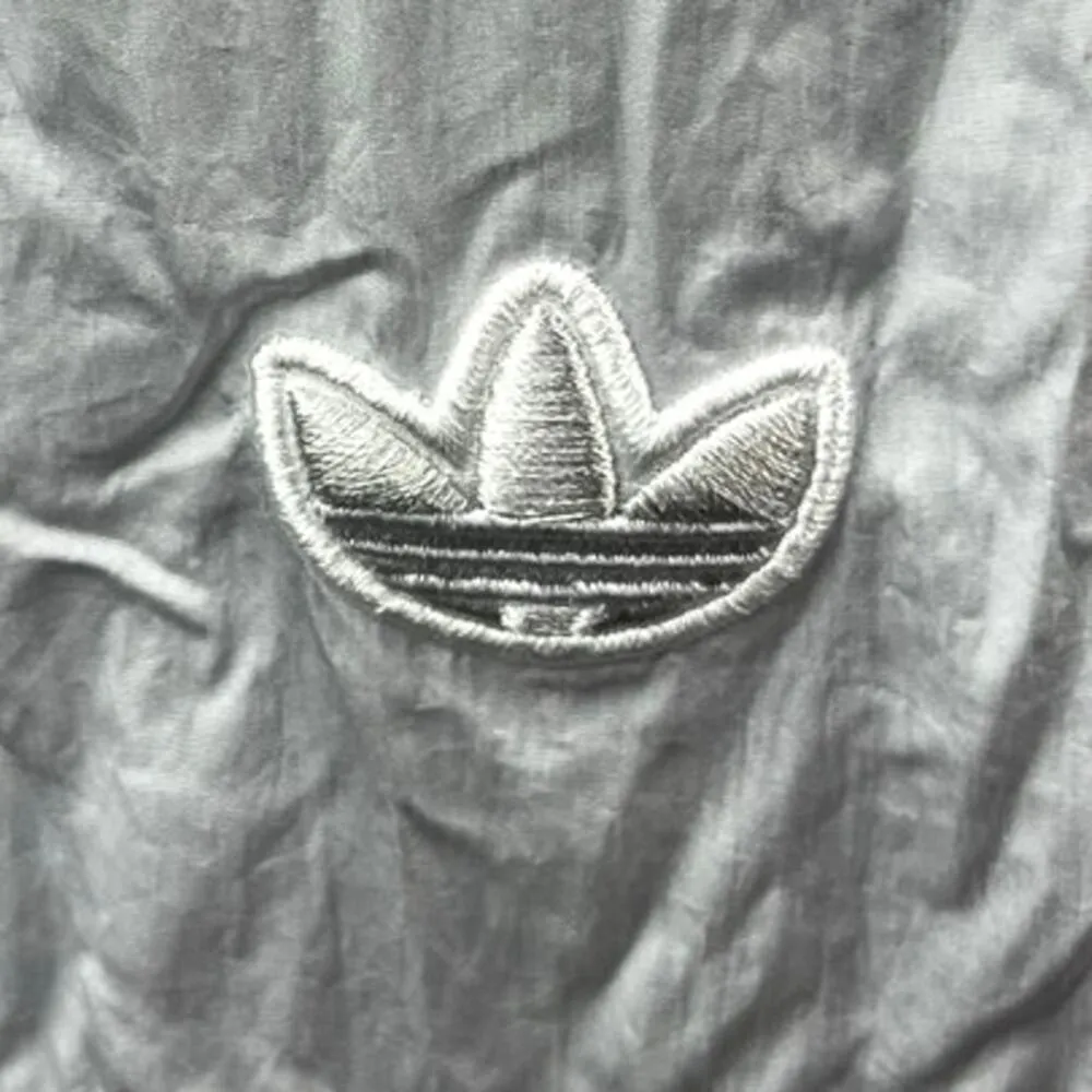 Adidas Women's Gray Colorblock Pull On Windbreaker Parachute Jogger Pants Size M - Image 5