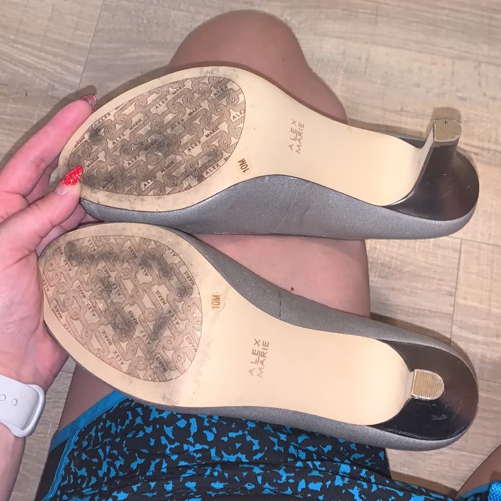 Alex Marie  silver gem stones high heels - Image 8