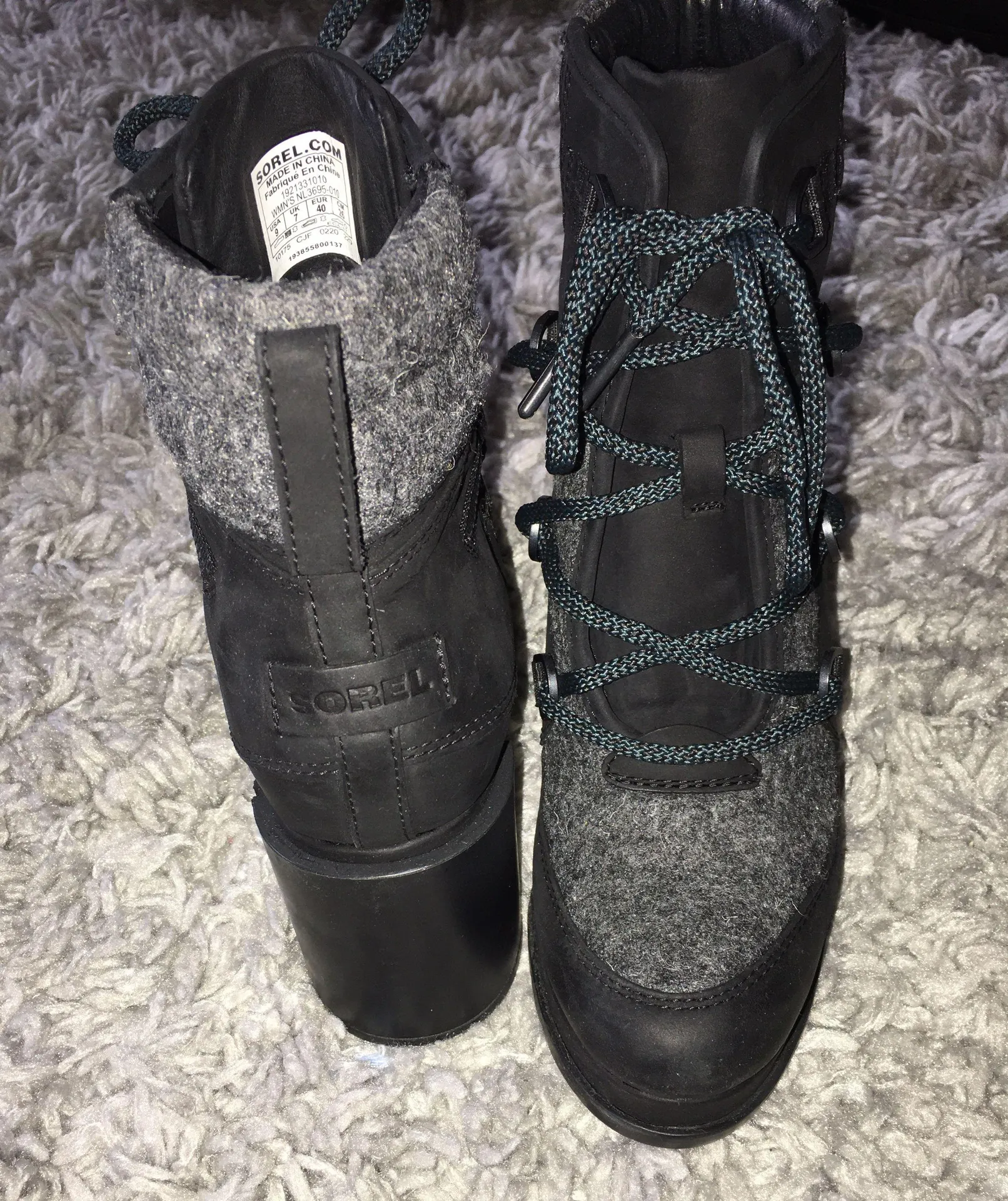 Ankle Gray / Black Ankle Booties - Image 2