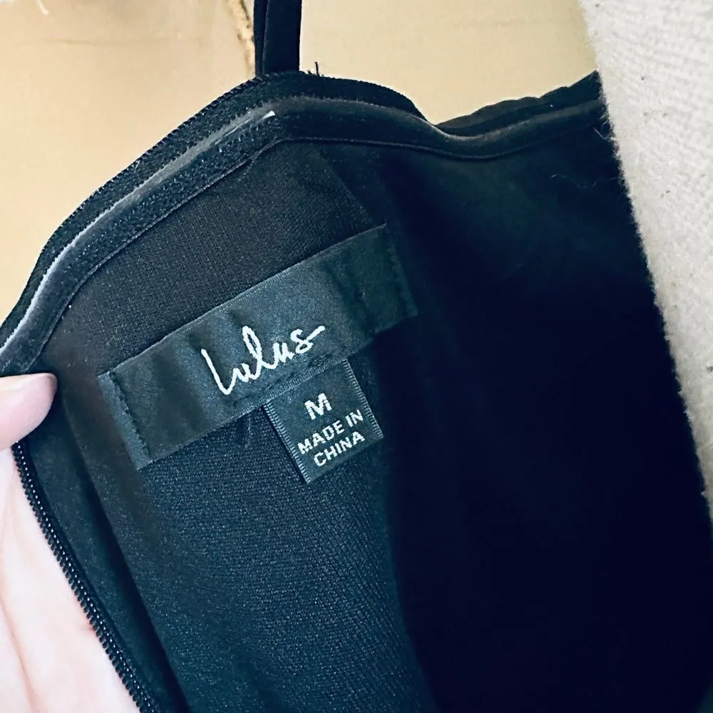 Lulus Romantic Allure Black Satin Asymmetrical Mini Dress - Image 12