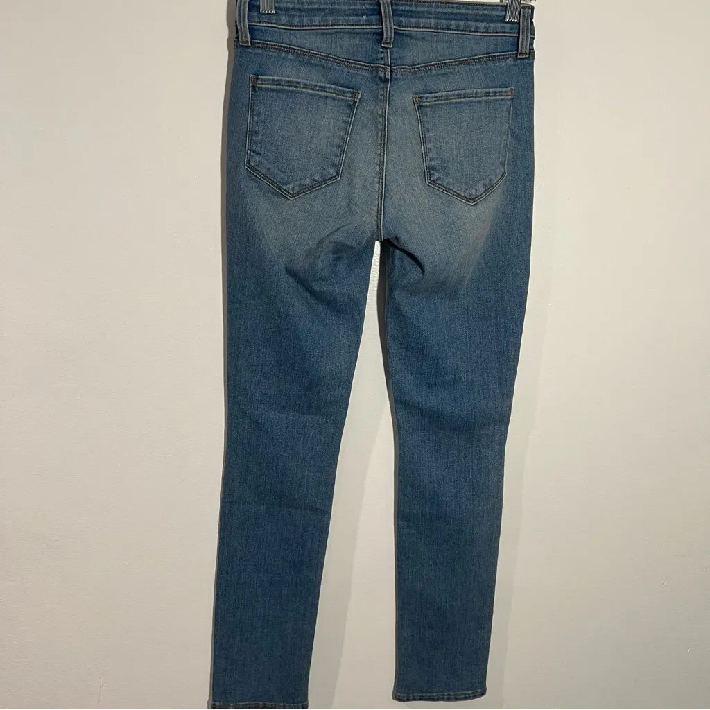 New L'agence Margot Skinny Light‎ Wash Ripped Knee Size 25 - Image 5