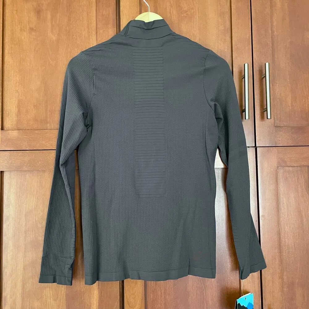 Salomon Essential Warm Top Base Layer Mock Neck Long Sleeve Size Large NEW - Image 7