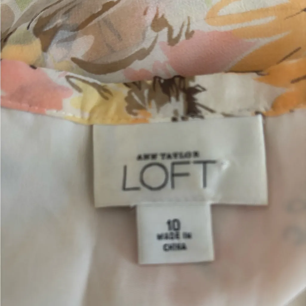 Ann Taylor Loft Silk Skirt, Size 10. ‎ 100% silk. - Image 6