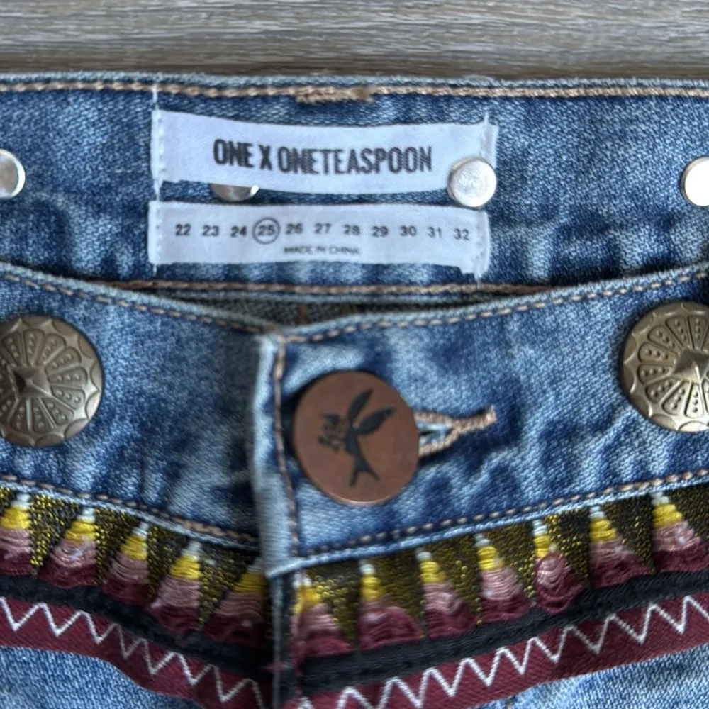 NEW One Teaspoon Awesome Baggies | Aztec Santa Cruz - Image 9