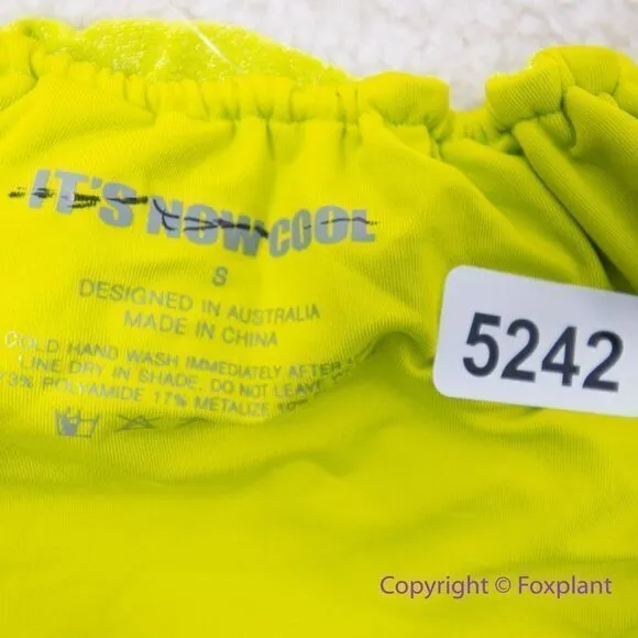 NEW It's Now Cool Free People the string bottom citrine lurex, size S Green - Image 9