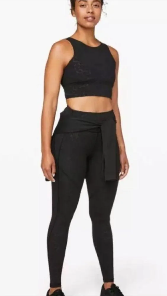 LULULEMON x Barry’s Stronger as One Long Line Bra Black 4 Special Edition VEUC - Image 4