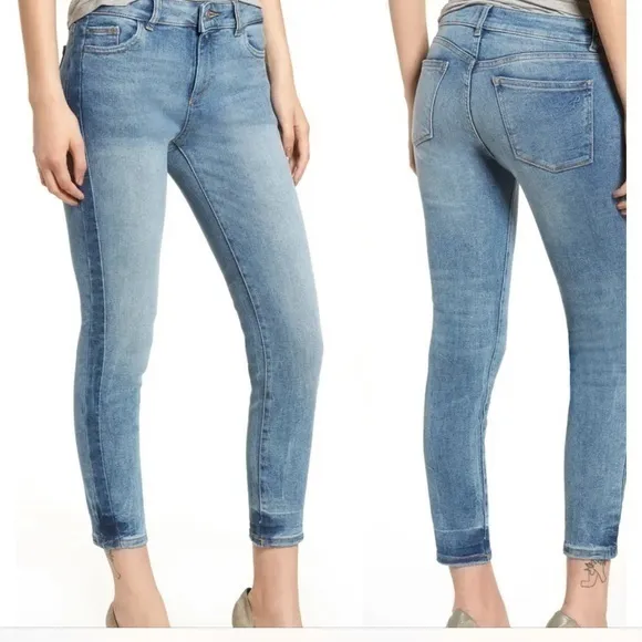DL1861 Florence Cropped skinny jeans Belmont wash - Image 2