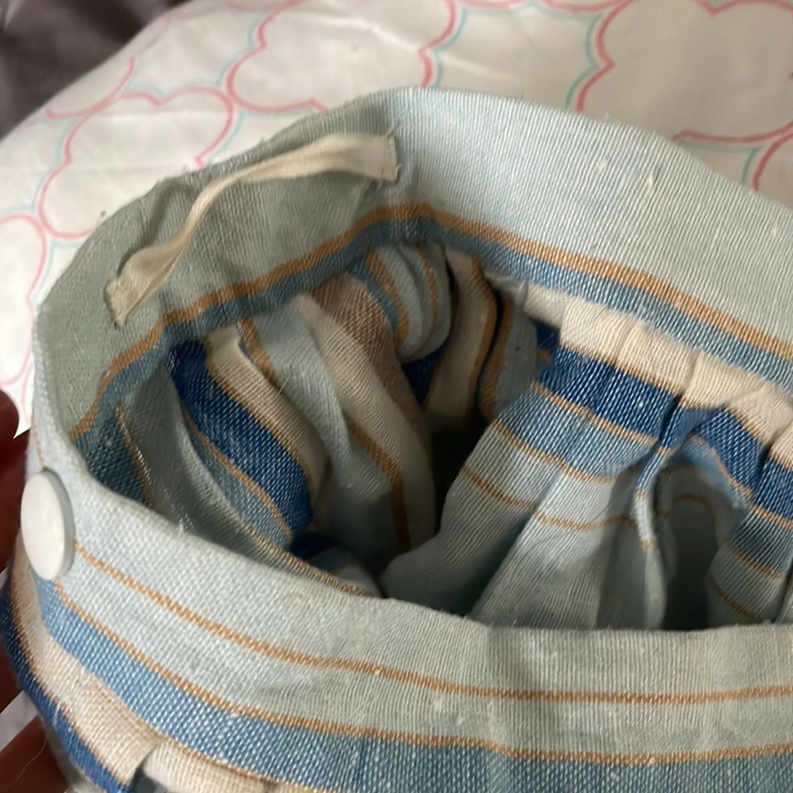 70s Blue Amsterdam stripe skirt - Image 6