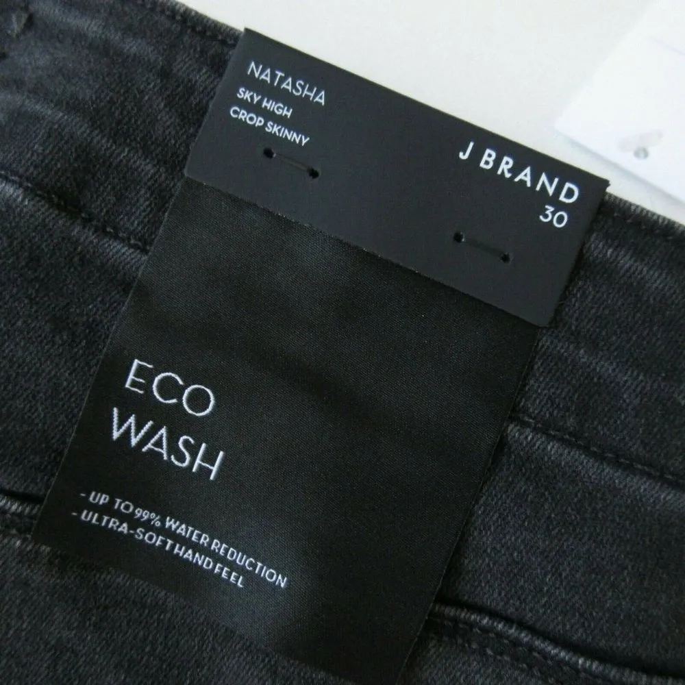 NWT J Brand Natasha in Vane Gray Sky High Crop Skinny Buttonfly Stretch Jeans 30 - Image 5