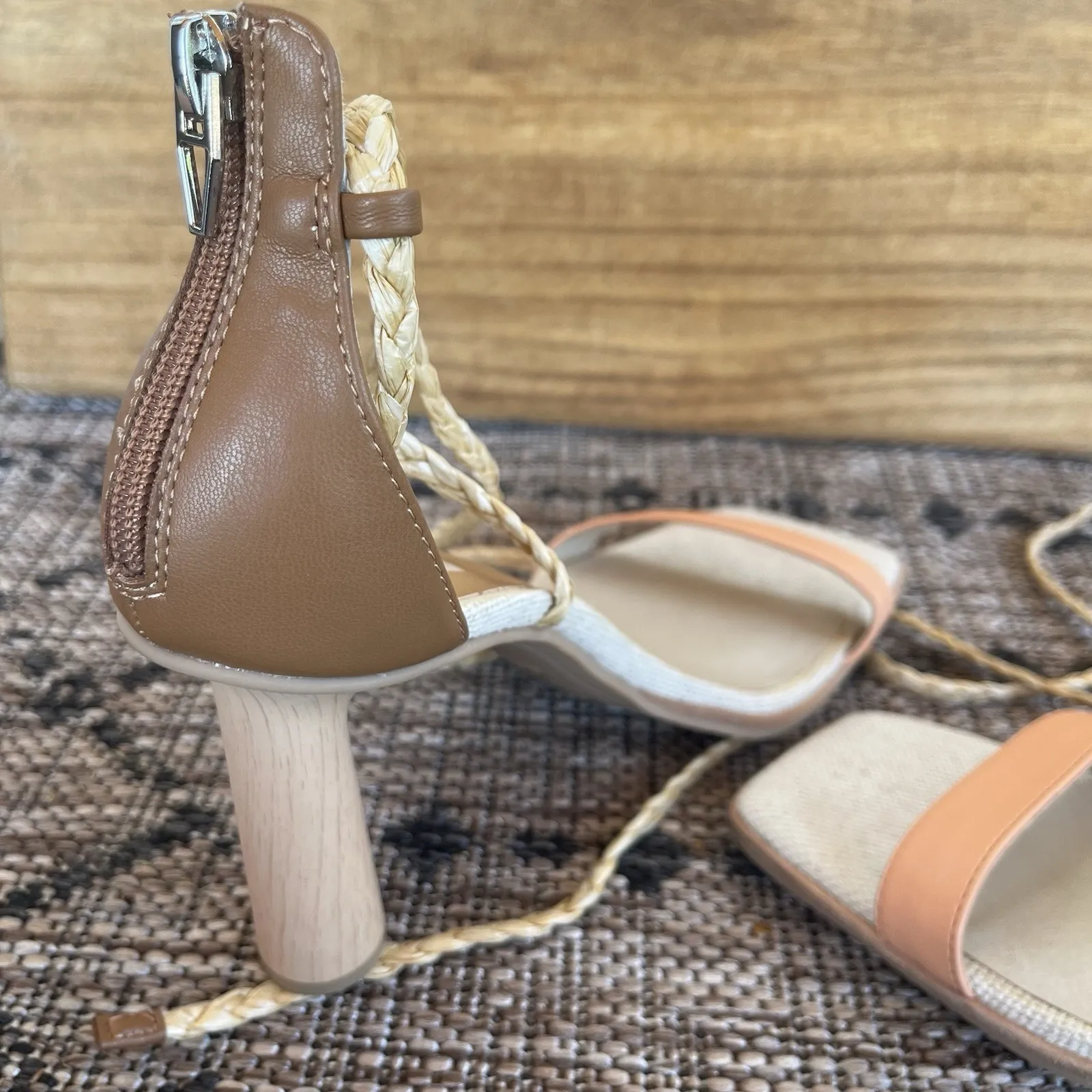 Dolce Vita Woman's 9.5 Peach High‎ Heel Sandals Ankle Straps Dressy 3.5" Heel - Image 11