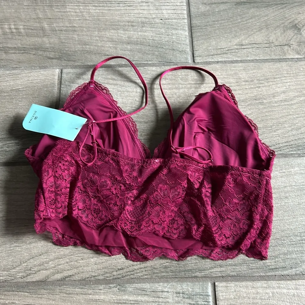 Dorina burgundy lace bralette Red Size M - Image 2