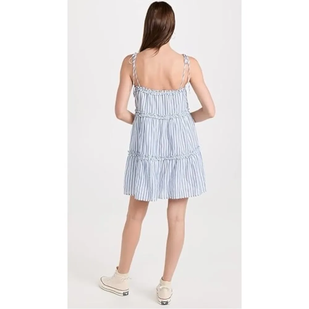 Rails Caralyn Dress Lighthouse Stripe Size Large Preppy Summer Babydoll Coastal - Image 3