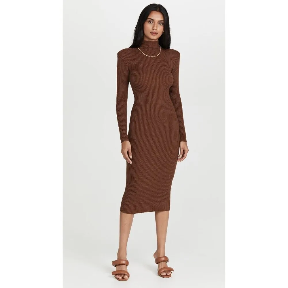 ASTR the Label Abilene Sweater Dress in Nutmeg Small Womens Knit Bodycon - Image 14