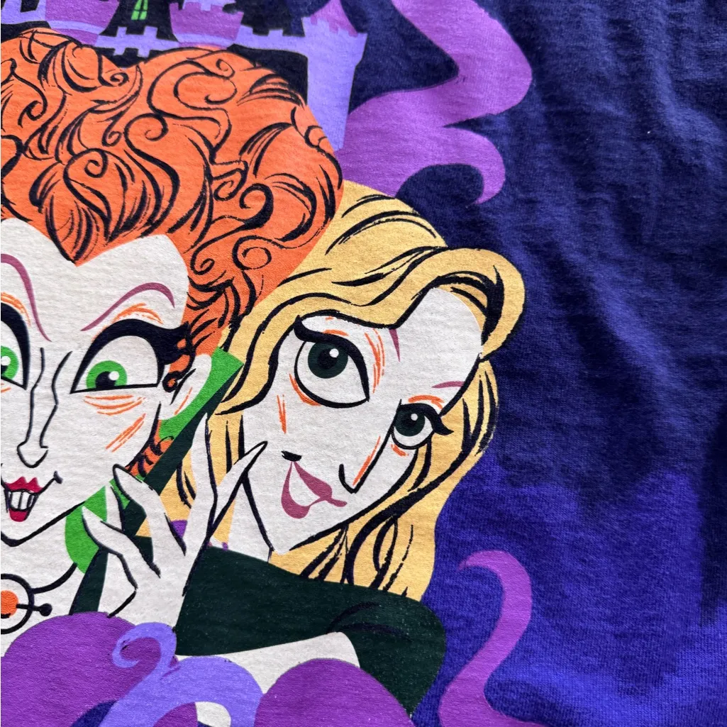 Women's Hocus Pocus Halloween Disneyland Disney Purple Spirit Jersey Size Small - Image 9