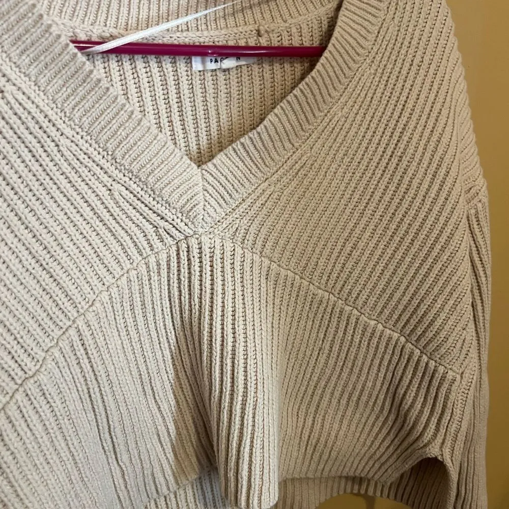 Pacsun xs cropped beige sweater - Image 7