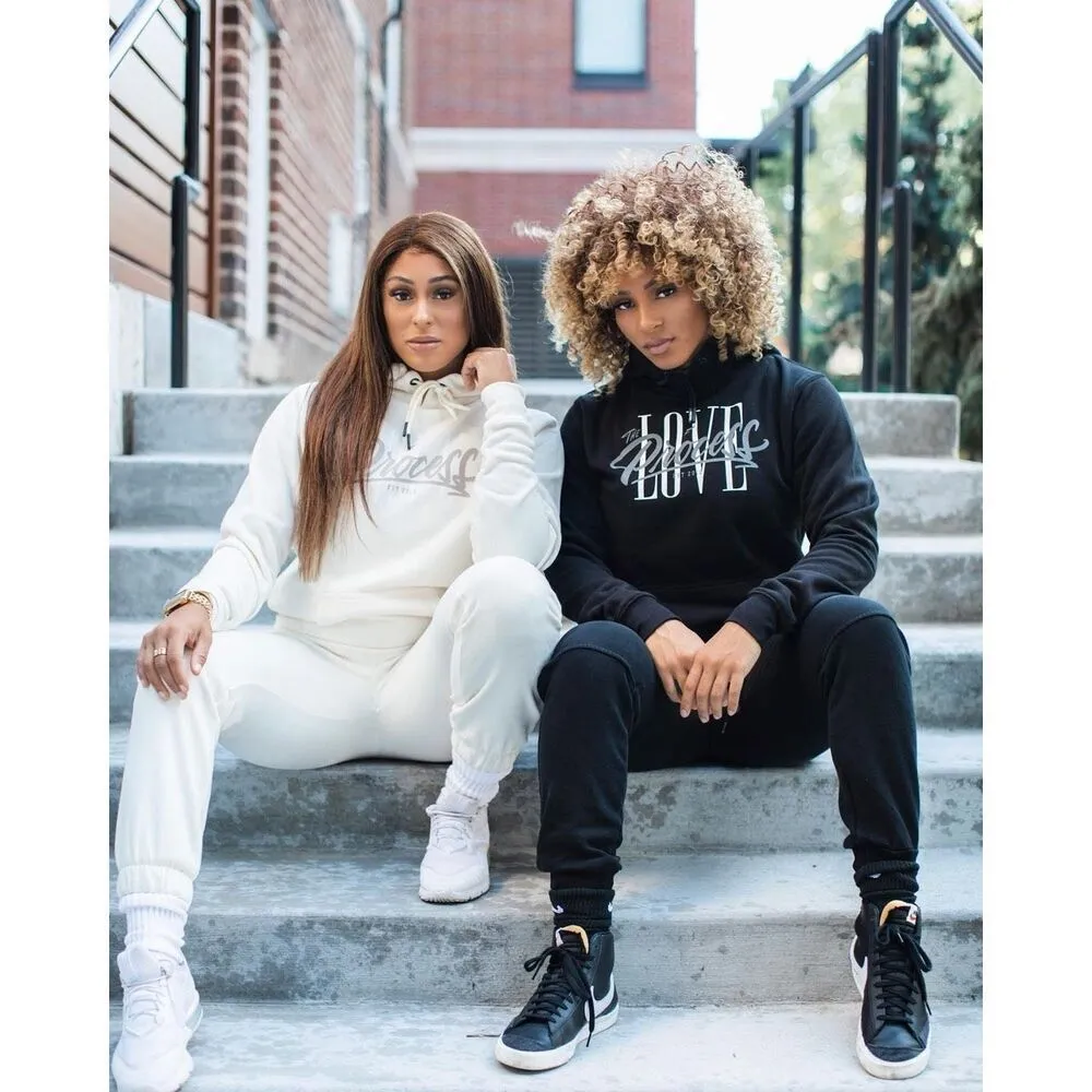 Flag nor Fail Love The Process Pullover Hoodie Sweater in Black Size Medium - Image 7