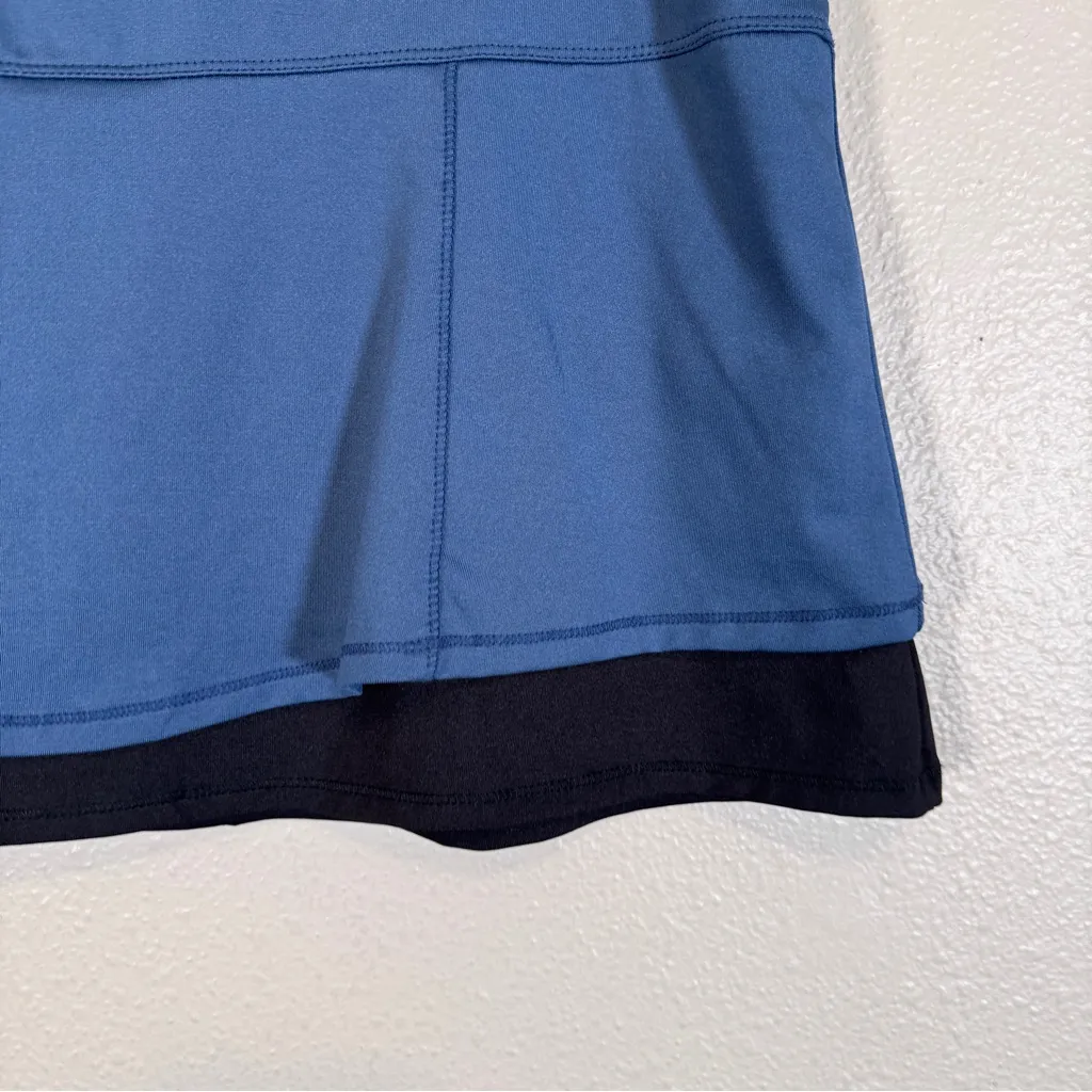 Lucky In Love Blue Black Mini Tennis Skort Skirt Womens L Golf Athletic Gorpcore Size L - Image 9