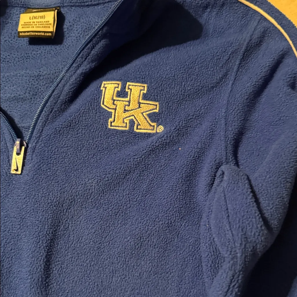 Nike Royal Blue Kentucky Quarter-Zip Pullover - Image 3
