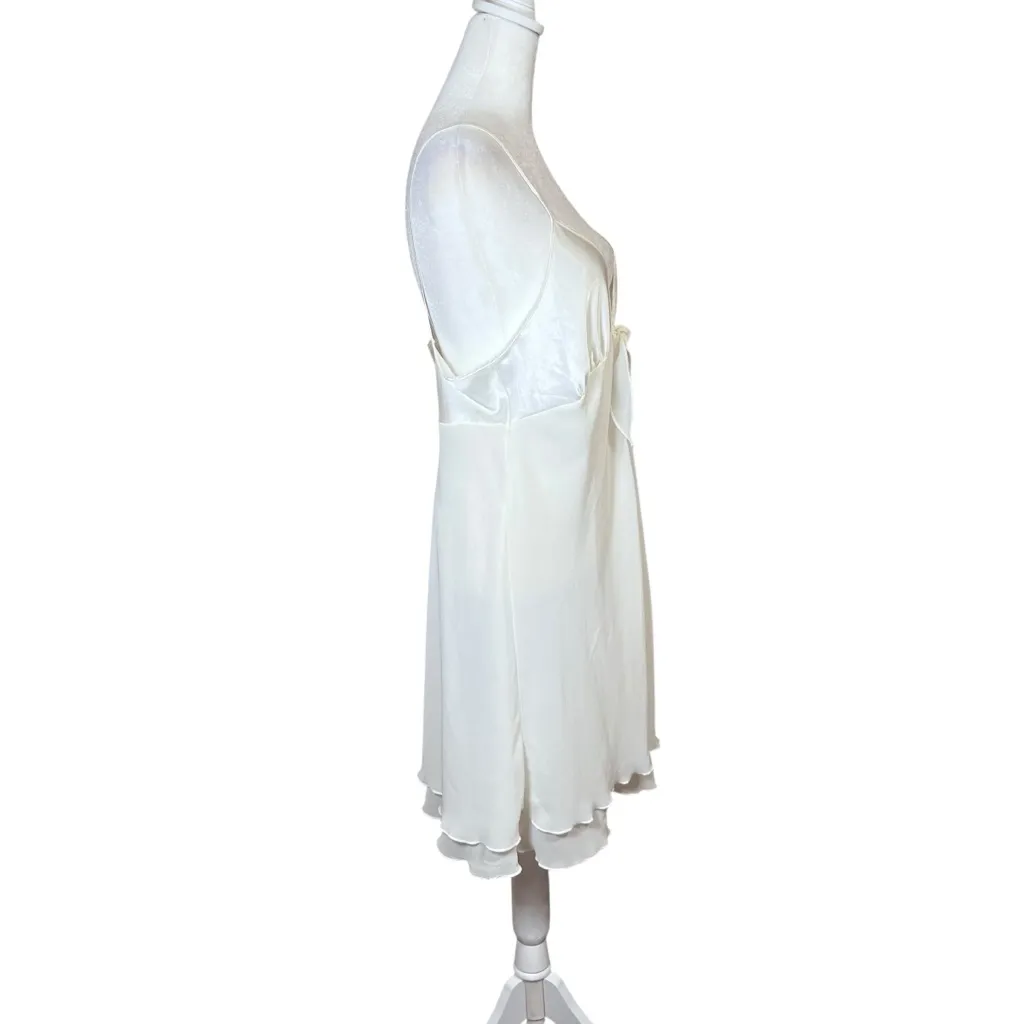 VTG ‘93 Marks & Spencer St. Michael White Nightgown Slip Chemise Sz 12 (38 Bust) Size L - Image 4