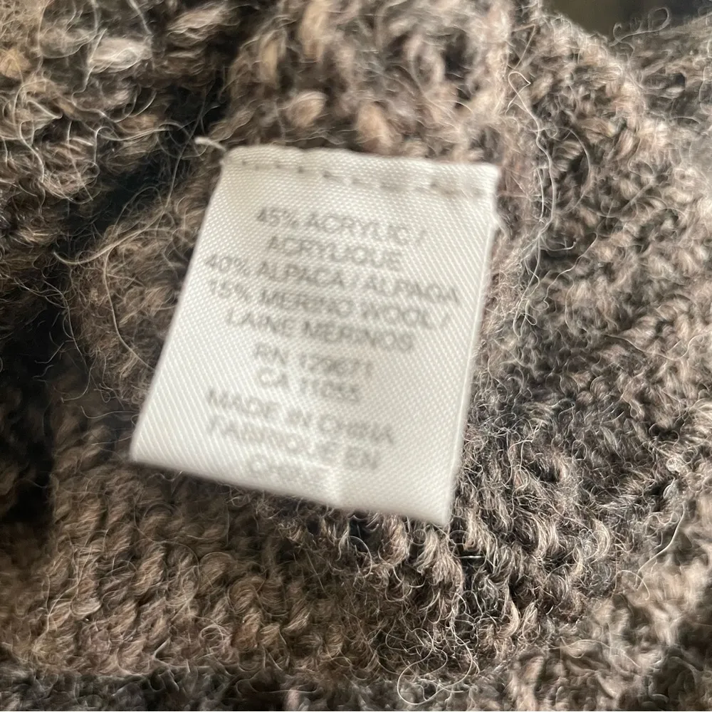 360 Sweater Pullover sweater Gray Black Ombre Fuzzy Alpaca Wool blend - Image 4