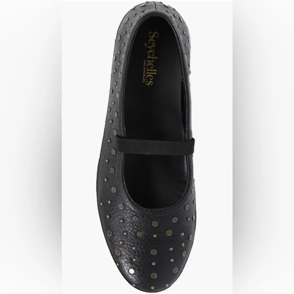 Seychelles NEW Moon Child Stud Mary Jane Flat in black leather size 7 women’s - Image 6