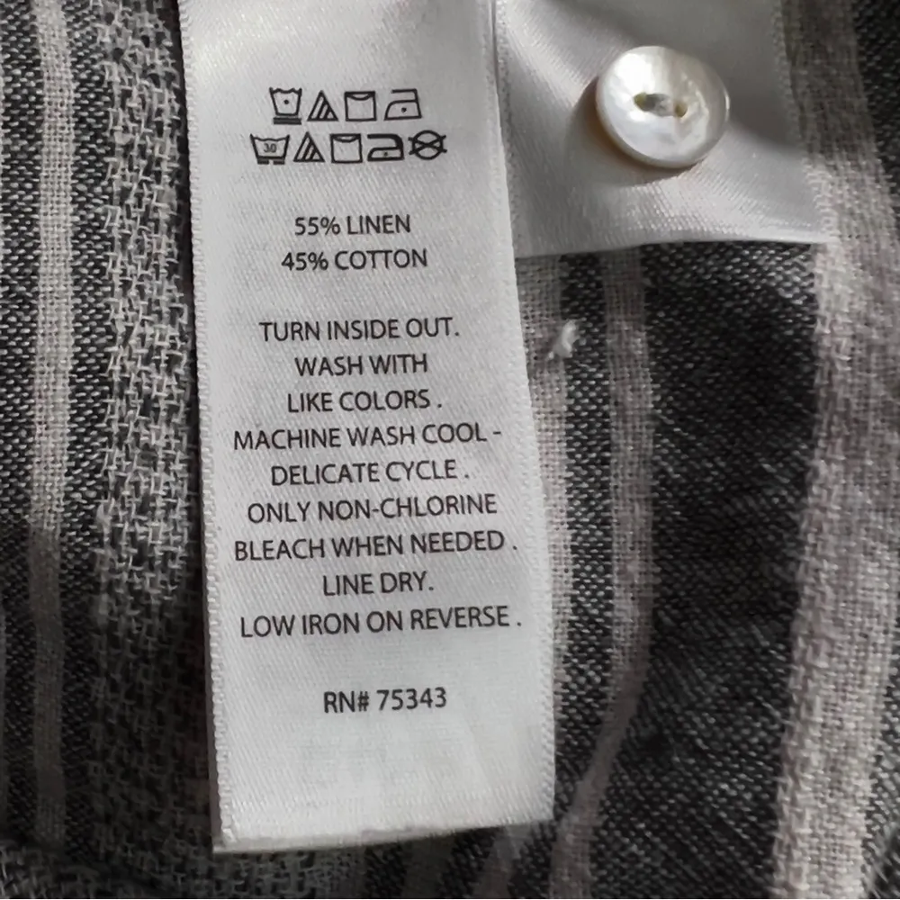 Artisan NY Size 8 Gray & White Sleeveless Shift Dress W/A Round Front Neckline - Image 8