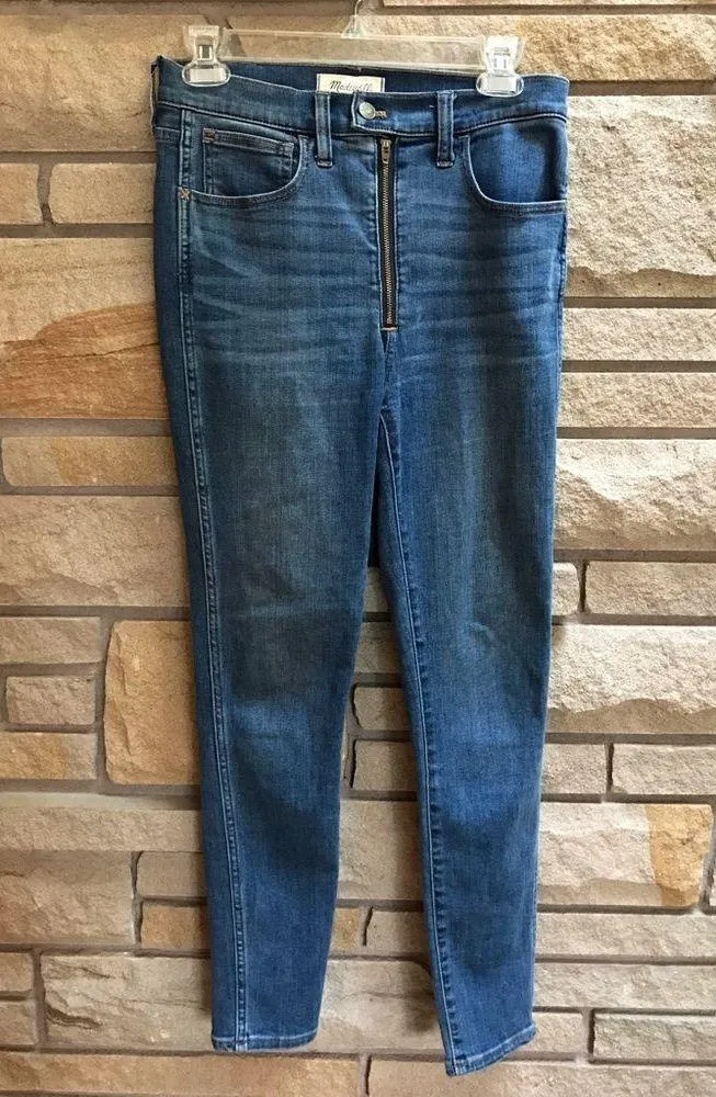 Madewell 10" High-Rise Roadtripper Jeans Ridgefield Wash: Zip-Front Edition 27 - Image 4