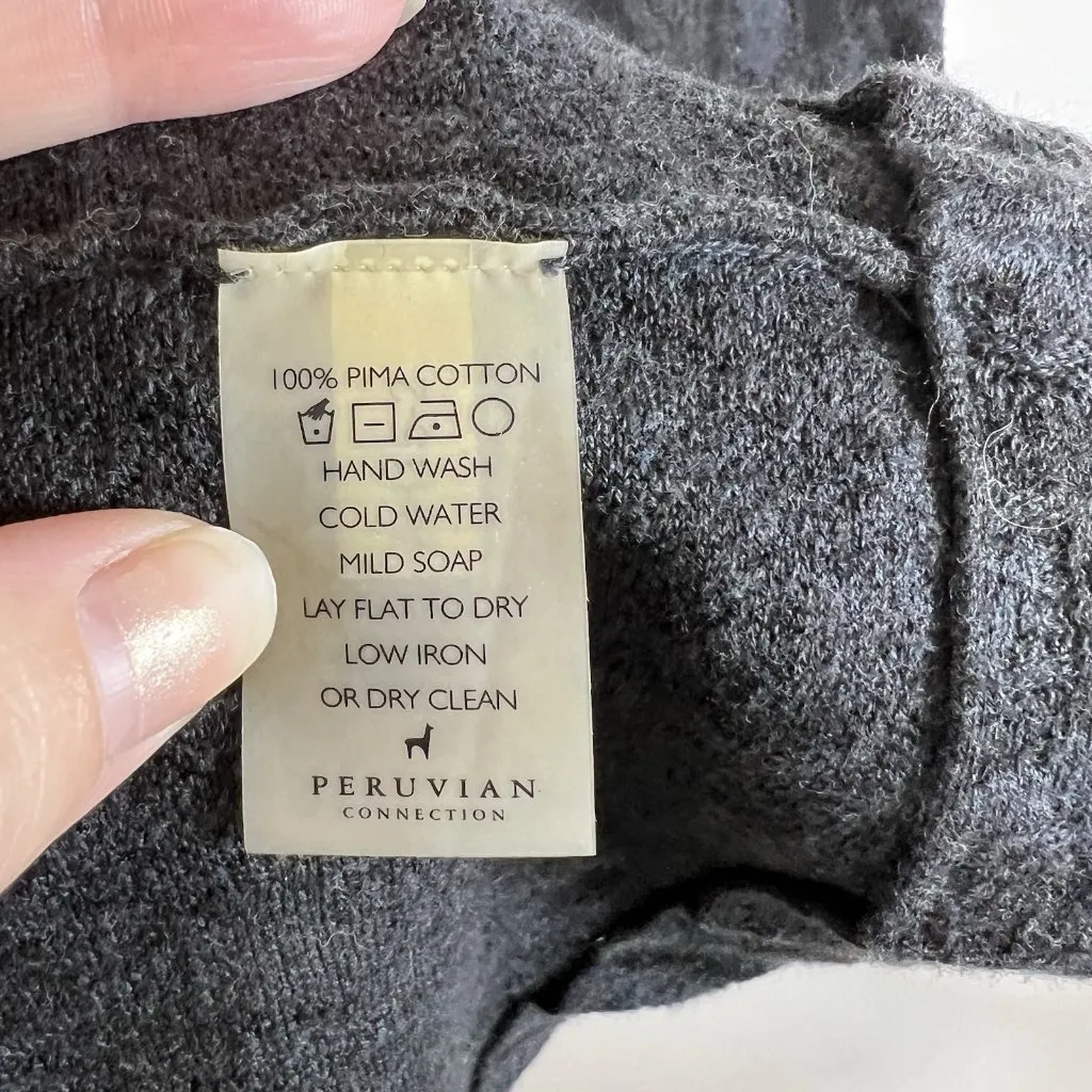 PERUVIAN CONNECTION Short Sleeve Spring Summer Dress Women’s Small Pima Cotton - Image 5