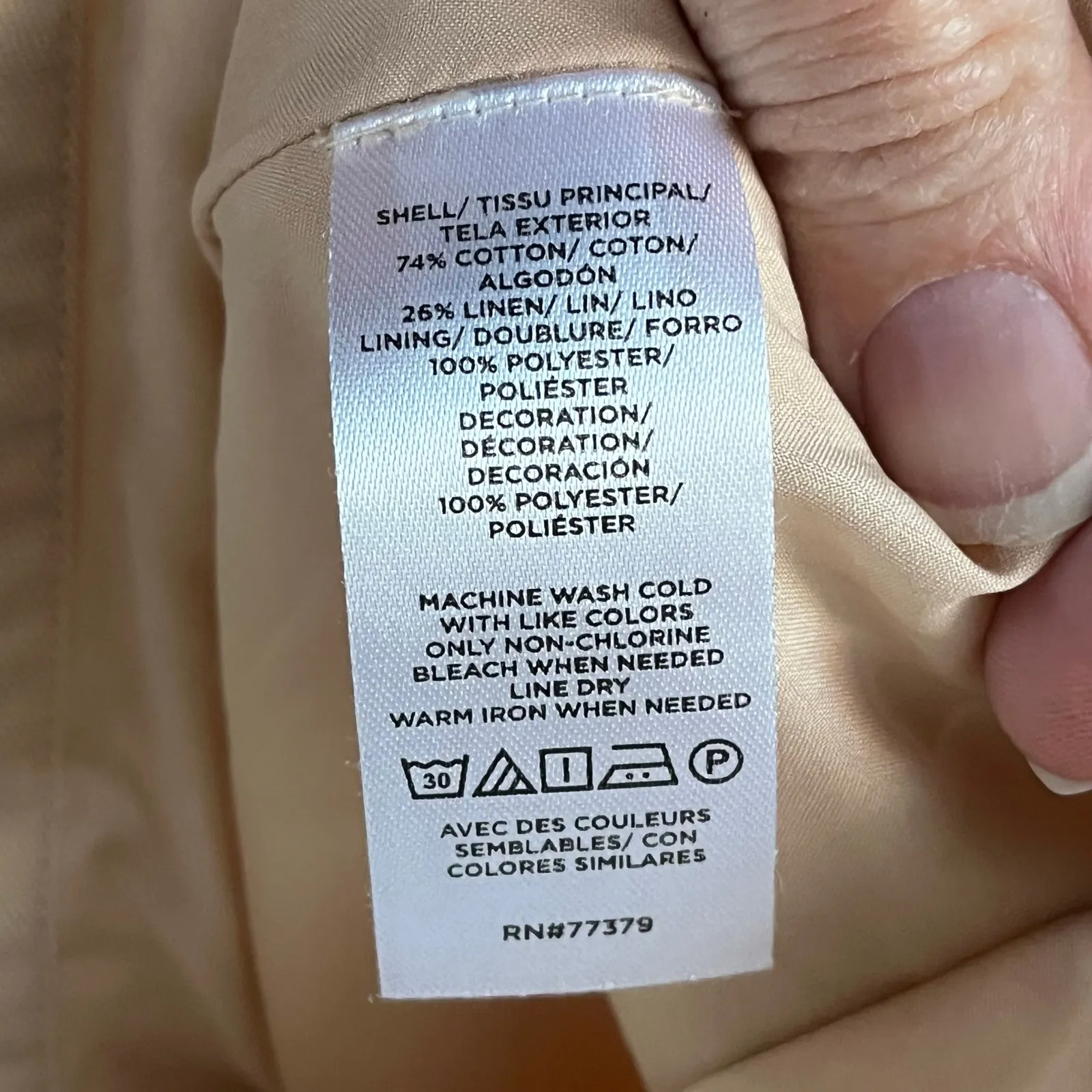 Ann Taylor Weekend Women's Tan And White Floral Applique Straight Skirt Size S - Image 8