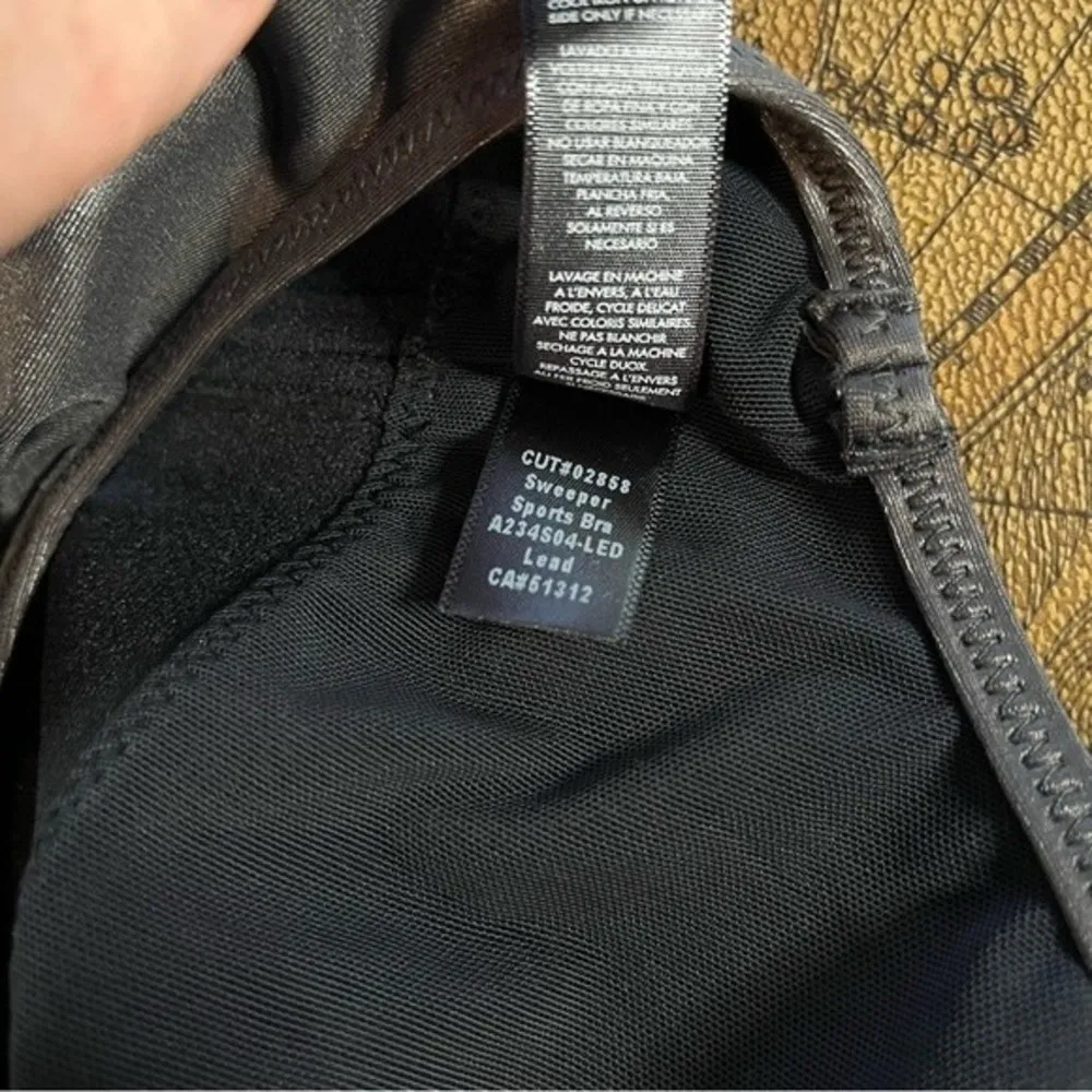 Koral Womens size S Sweeper Versatility Sports Bra Grey Lead Spaghetti Strap Gym - Image 74