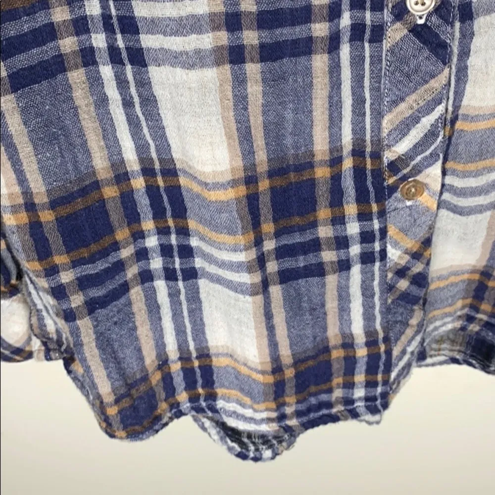 Rails blue, white and tan combo plaid shirt - Image 7
