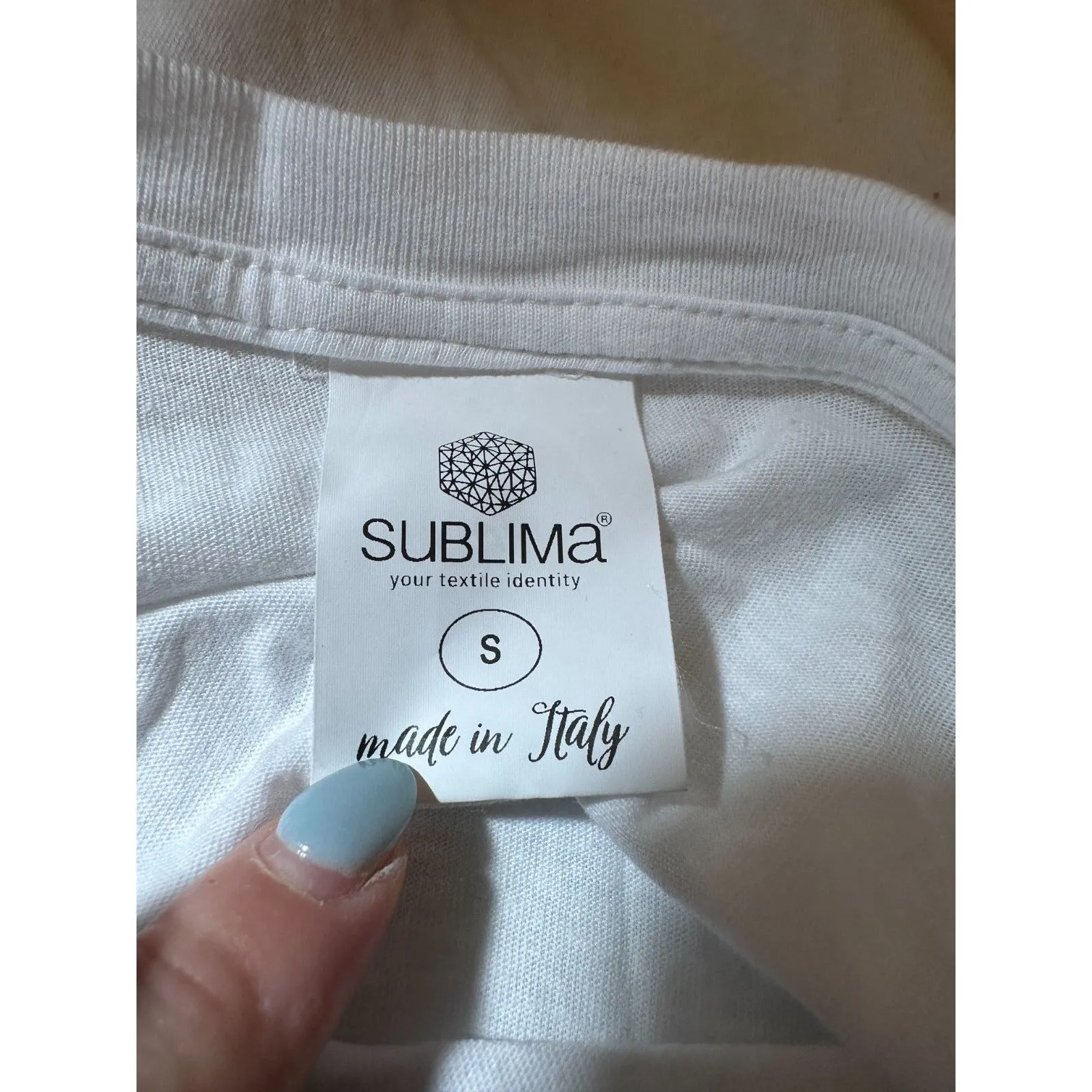 SUBLMA Made in Italy Crop Top Size Small White - Image 6